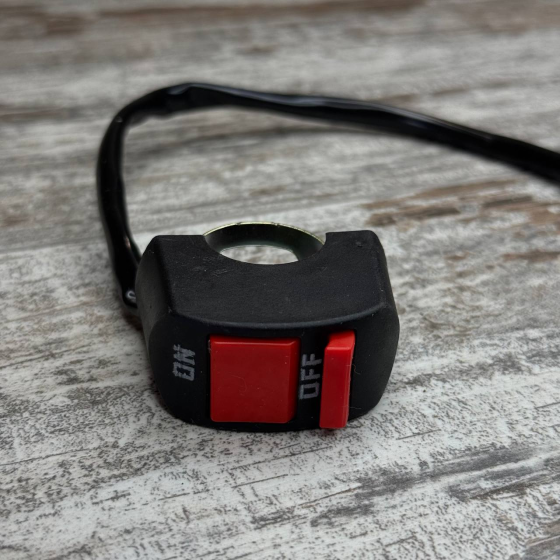 Кнопка переключатель света фар для мотоцикла 22мм, выносной тумблер на руль для света и сигнализации Киев