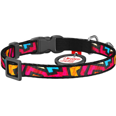 Нашийник для тварин WAUDOG Графіті з QR паспортом XS 20-30 см (5277) Вінниця - фото 2