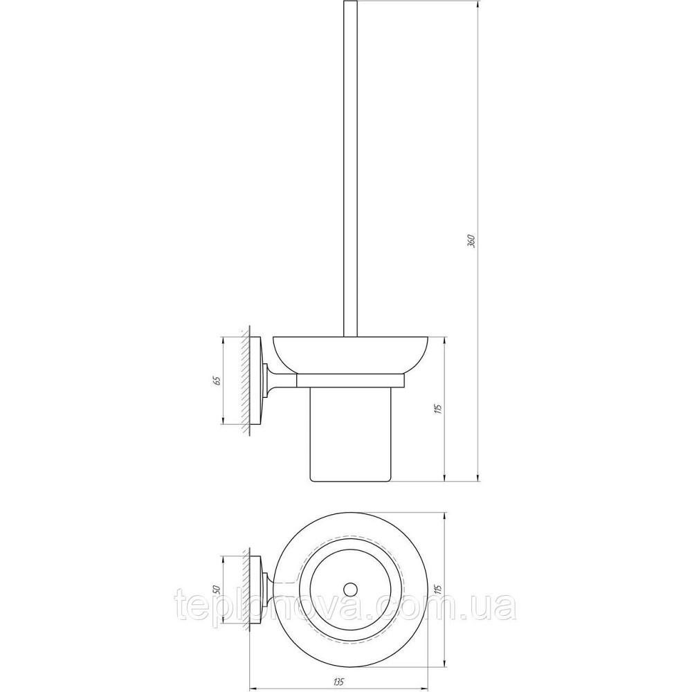 Єрж настінний Perfect Sanitary Appliances RM1901 Чернівці - фото 4