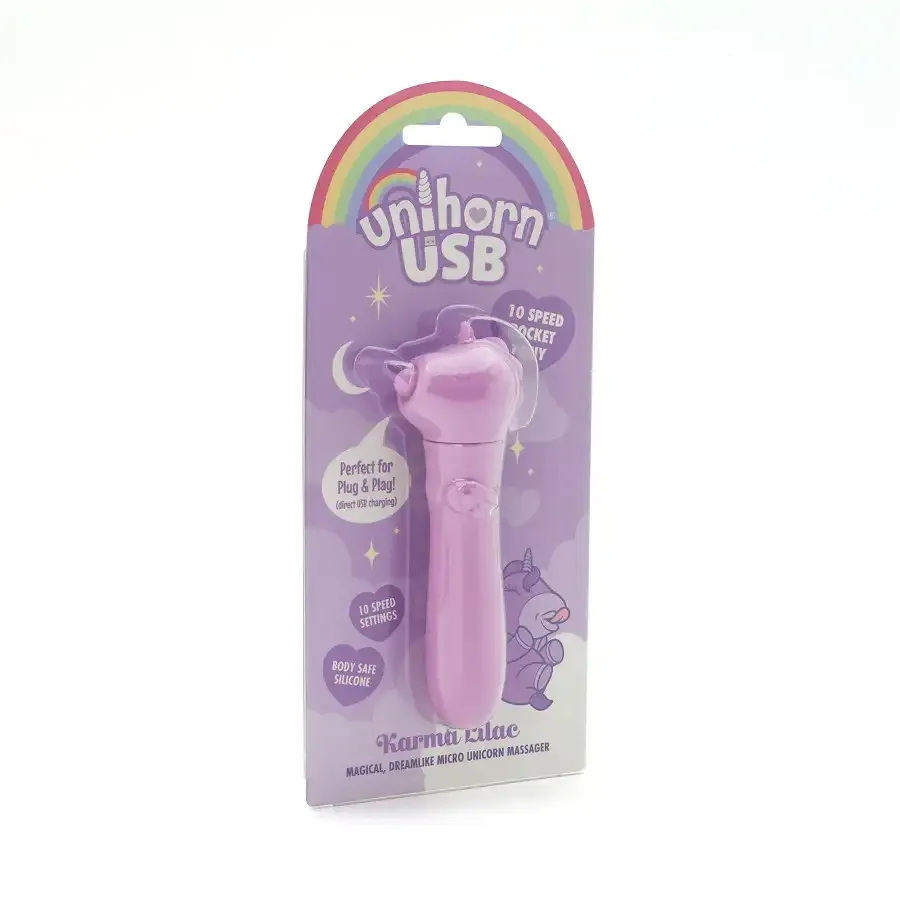 Вибратор-единорожка Unihorn USB Bullet – Karma Lilac, вибропуля, USB-зарядка, 10 режимов Львов - изображение 4
