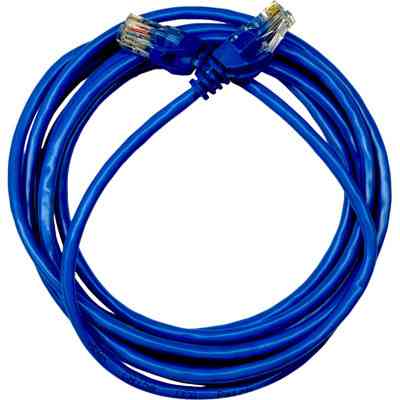 Патч-корд 1м UTP cat.5e, CU, 24AWG, blue GEAR (GPC-UTPCURJ45-1BE) Винница