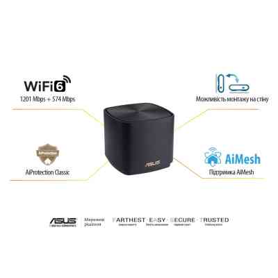Точка доступу Wi-Fi ASUS ZenWiFi XD4 PLUS 3pcs (90IG07M0-MO3C50) Вінниця