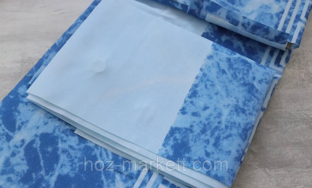 Шторка для душа Miranda Mermer su 180 х 200 см голубая производство Турция Харьков - изображение 4