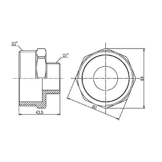 Ниппель редукционный Thermo Alliance Forte 2