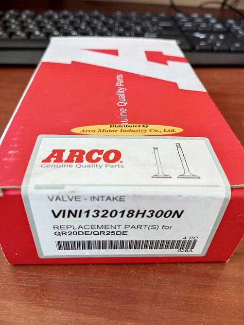 Клапан VINI132018H300N (ARCO) NISSAN X-TRAIL PRIMERA 2.0 2.5 16V QR20DE QR25DE (4шт) Полтава - фото 1