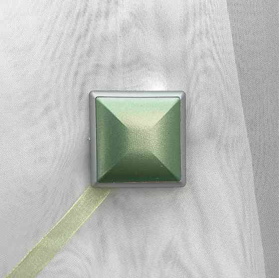 Магніти для штор і гардин Квадрат двосторонні набір 2 шт Оливковий з сірим (81-135) Київ