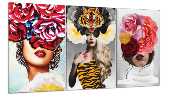 Модульна картина Абстракція Дівчина Art-11_B3 Київ