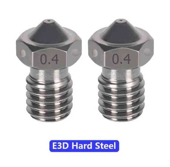 Сопло Hhiddo E3D  из закаленной стали 0,4 мм для 3д принтеров Киев