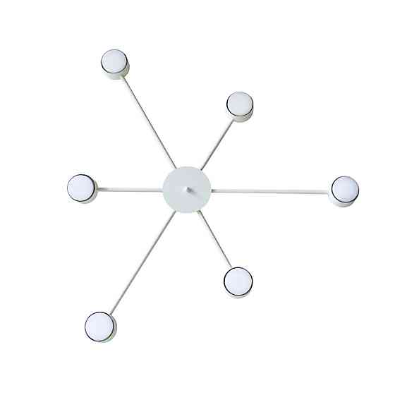 Люстра потолочная MSK Electric Copter на шесть круглых плафонов под лампы GX53 белая NL 8040-6 WH Одесса