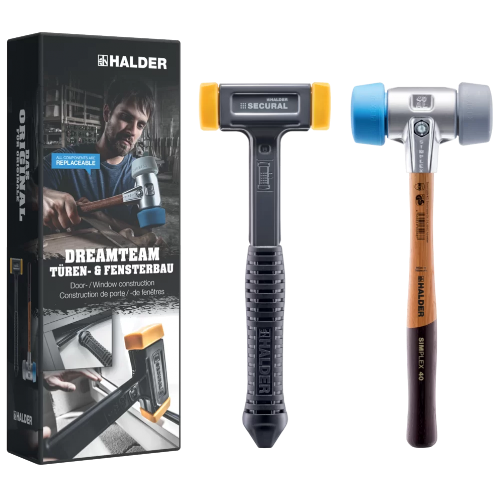 Молоток без отдачи HALDER Secural 3380 с полиуретан.насадками+HALDER Simplex 3113 насадки с полиуретана Одесса - изображение 1