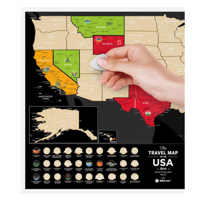Скретч карта 1DEA.me Travel Map USA Black (13028) Вінниця - фото 5