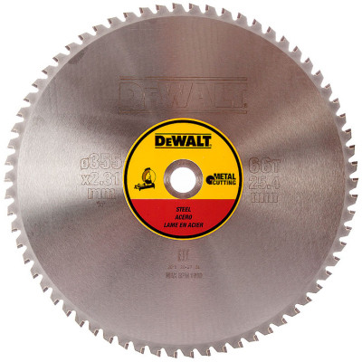 Диск пильный DeWALT METAL CUTTING, 355 х 25.4 мм, 66 z, TCG, 1.5 град, 1800 об/мин. (DT1926) Винница - изображение 1