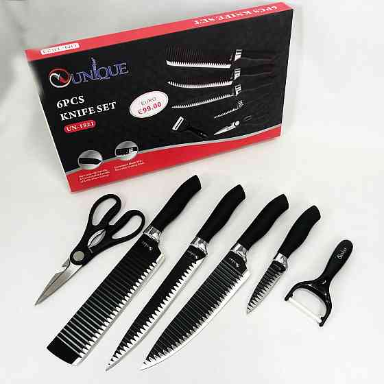 Ножі кухонні професійні UNIQUE UN-1821 6 шт, Відмінний набір ножів, Набір ножів для готування MW-67 Івано-Франківськ