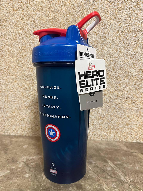Шейкер спортивний BlenderBottle Classic Loop PRO 28oz/820ml Marvel Capitan Amerika (600557) Кам'янське - фото 5