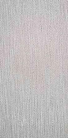 Шпалери вінілові на флізеліні Grandeco Universe метрові смужки під рогожку структурні коричневі Київ