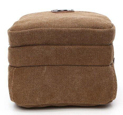 Барсетка текстильная Коричневая (Vintage) Киев - изображение 1