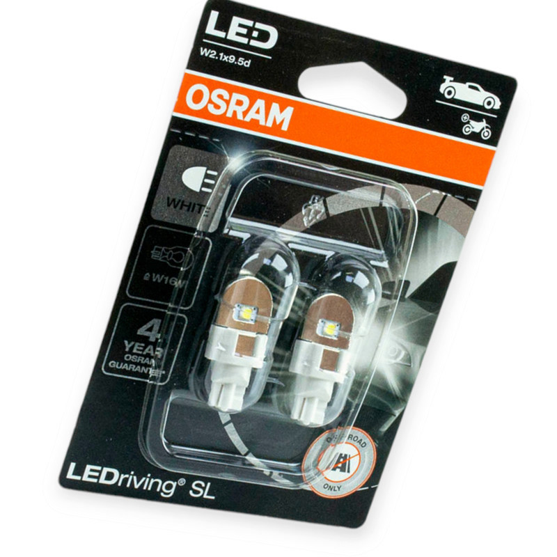 Автолампа 12V 16W W2.1х9.5d WHITE LED БЦ Мукачево - изображение 1