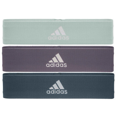 Еспандер Adidas Resistance Band Set (L, M, H) ADTB-10711 Набір Зелений, Фіолетовий, Темно-синій (885652018753) Вінниця - фото 1