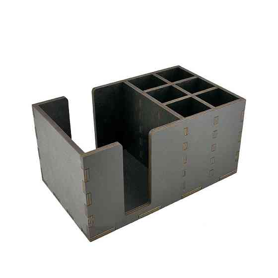 Органайзер EKOSTAR деревянный чёрный 240х145х120 мм Киев