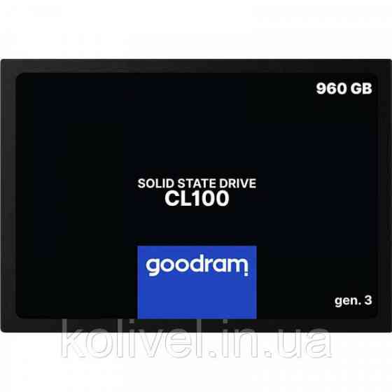 SSD 960Gb GoodRAM CL100 SATA III 2.5" TLC (SSDPR-CL100-960-G3) Київ