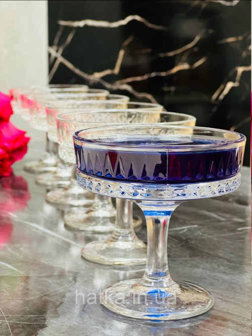 Набір келихів-креманок 6 шт. для мартіні та шампанського"Делайт" 195 мл 102-1705 Київ - фото 4