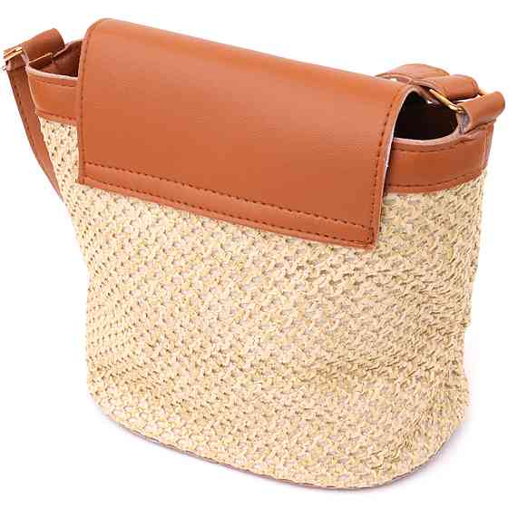 Літня сумка з якісного текстилю Vintage sale_15138 Коричневий Київ