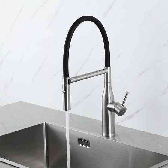 Смеситель для кухни с гибким изливом GAPPO G4098-25 сатин Киев