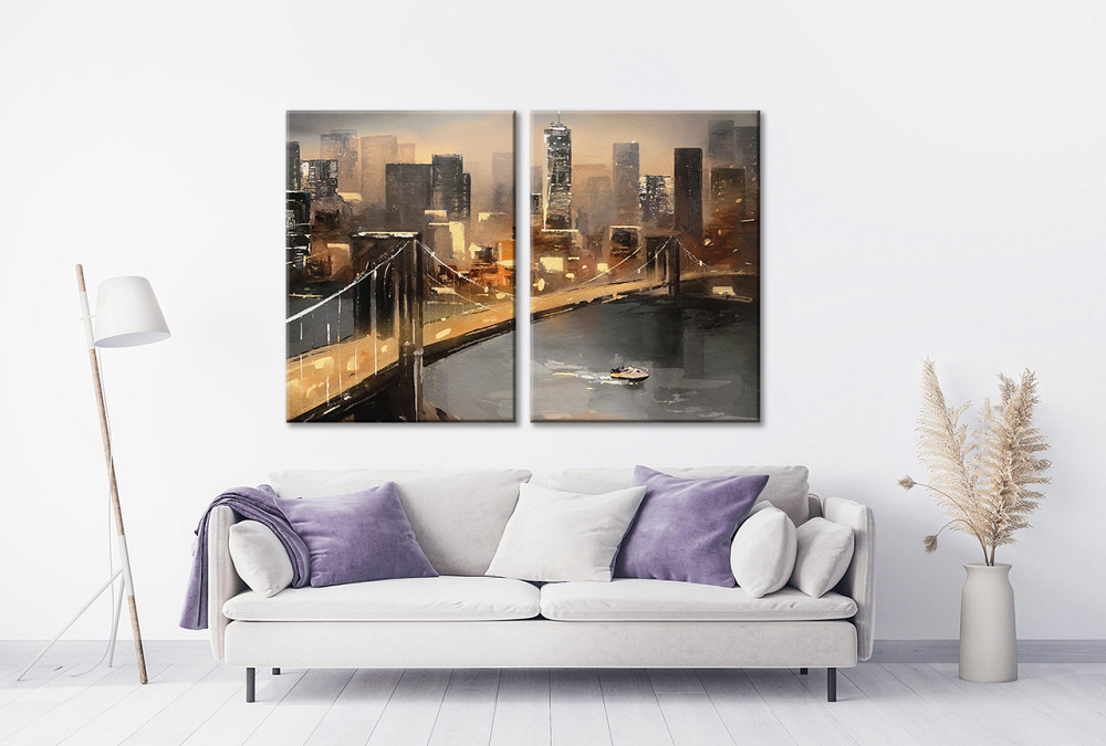 Модульная картина в гостиную / спальню  Нью-Йорк TLV-2_134 Киев - изображение 2