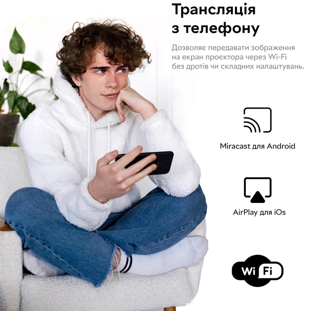 Мини-проектор Magcubic HY300Pro Android 14, Wi-Fi 6, Bluetooth 5.4, поддержка 4K, Auto Keystone, поворот 180° Киев - изображение 16