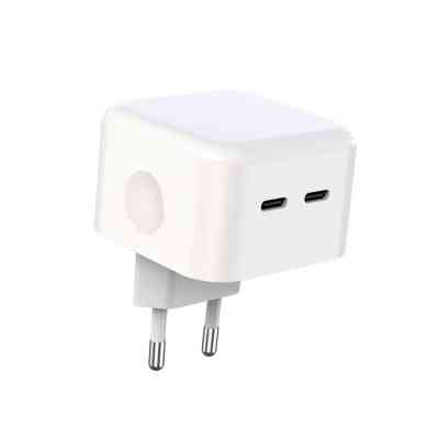 Зарядний пристрій XO QC 3.0 L102 35W/2 USB-C + cable Lightning NB113 White (XO-L102i-WH) Вінниця