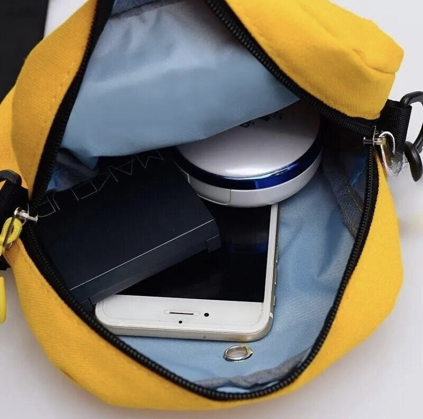 Маленькая женская сумочка через плече, сумочка для девочек, желтый,  - размер сумки 20*17*6 см, 2 кармана Киев - изображение 5