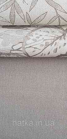 Шпалери вінілові на флізеліні метрові Rasch Novella 1,06х10 однотонні матові структурні коричневі Київ