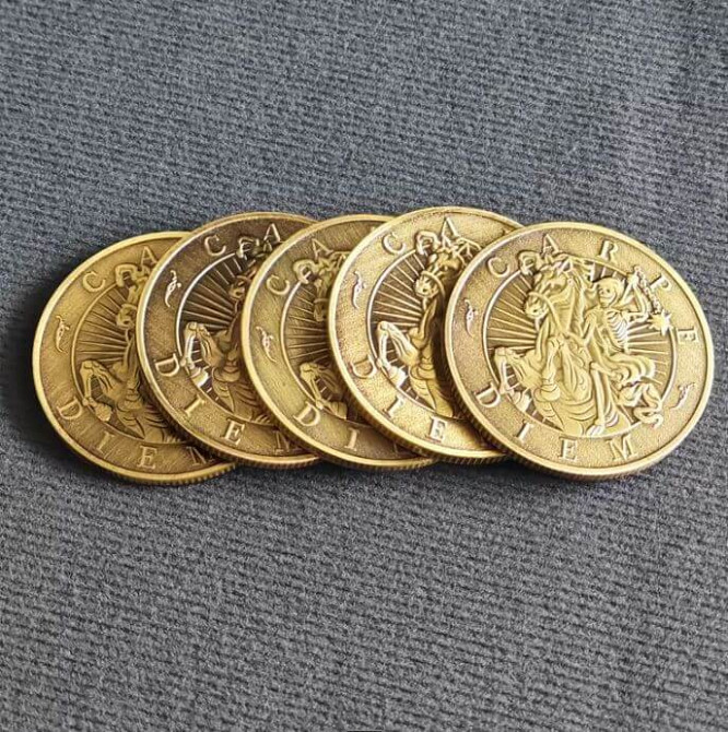 Монета Memento Mori, метал, пам'ятна сувенірна 27.6 г, 40 мм Київ - фото 4