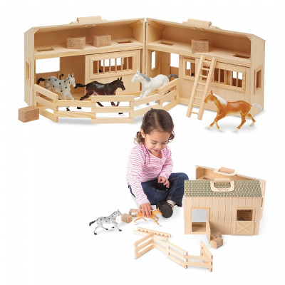 Игровой набор Melissa&Doug Деревянная конюшня с лошадками (MD3704) Винница - изображение 3