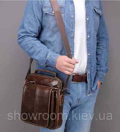 Мужская удобная кожаная сумка Leather Collection (5026) Киев