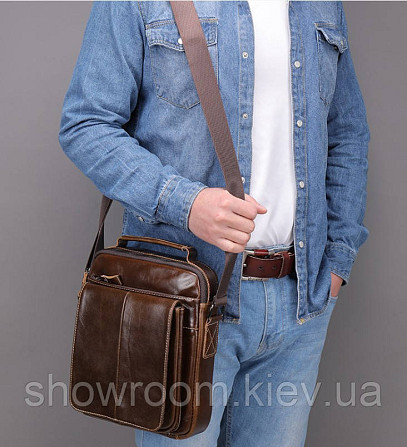 Чоловіча шкіряна сумка Leather Collection (5026) Київ - фото 1