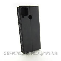 Чохол книжка підставка Realme C15 чорний Одеса - фото 2