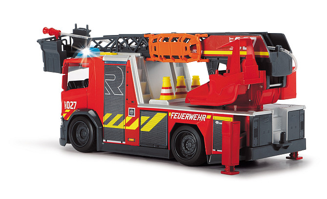 Пожежна машина Dickie Toys Сканія з телескопічною драбиною 35 см (3716017) Київ - фото 4