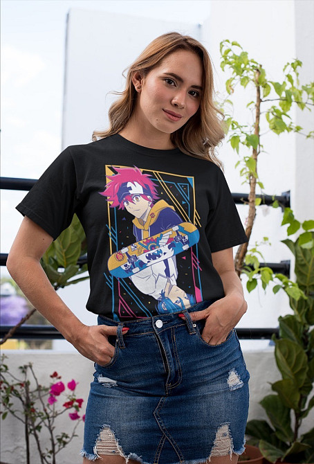 Футболка з аніме принтом Ск Інфінітй Ланга Рекі оверсайз (S/M/L) Чорний AnimeJ0193 Дніпро - фото 2