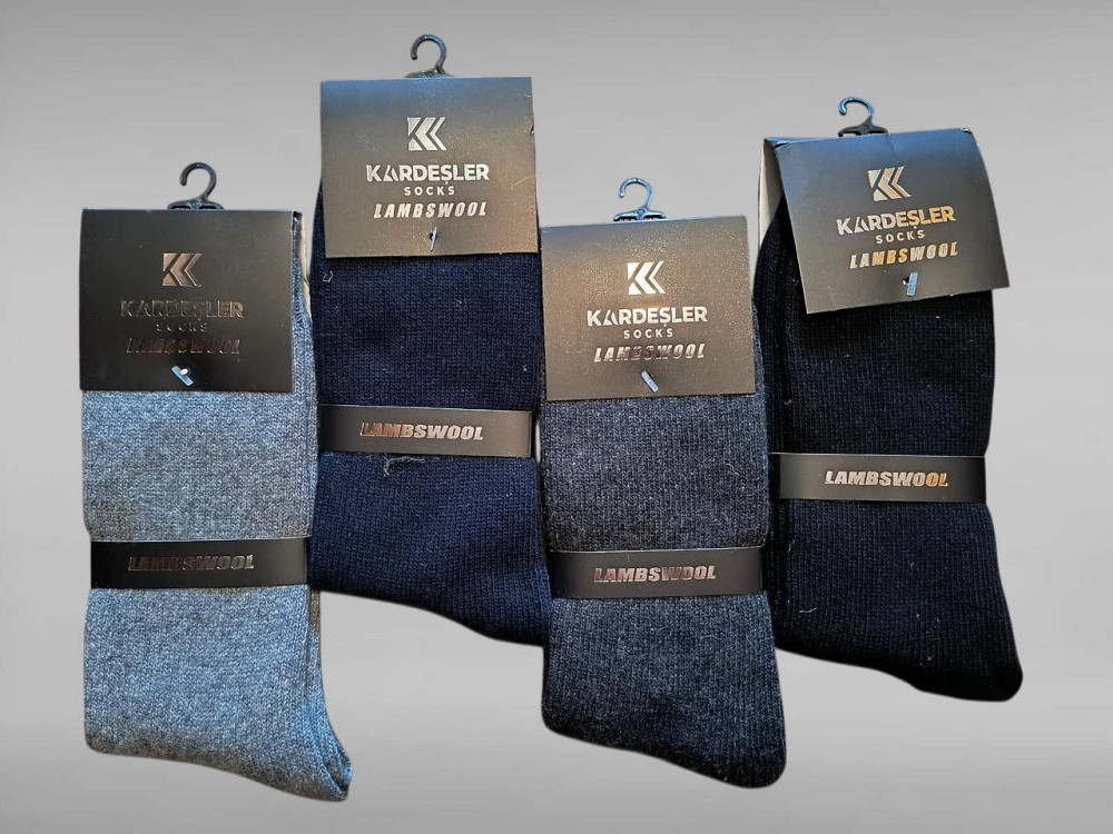 Мужские термоноски из шерсти. Турция. (4шт в уп) Kardesler. Размер 40-46 Киев - изображение 1