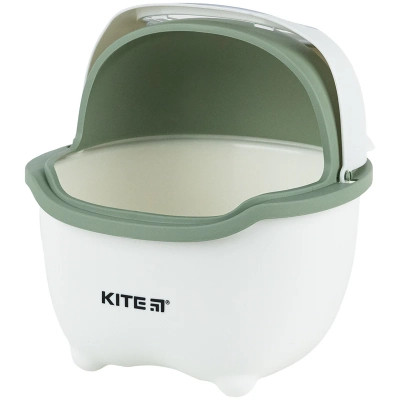 Кошик для паперів Kite Настільний контейнер для сміття, біло-зелений (K24-009-7) Вінниця - фото 3
