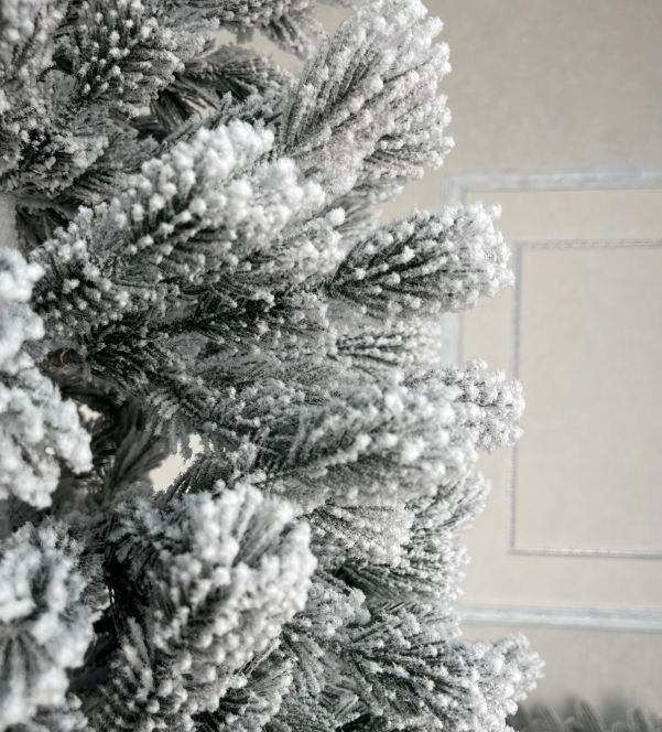 Штучна лита конусна ялинка Класик засніжена 1.6м Вінниця - фото 6