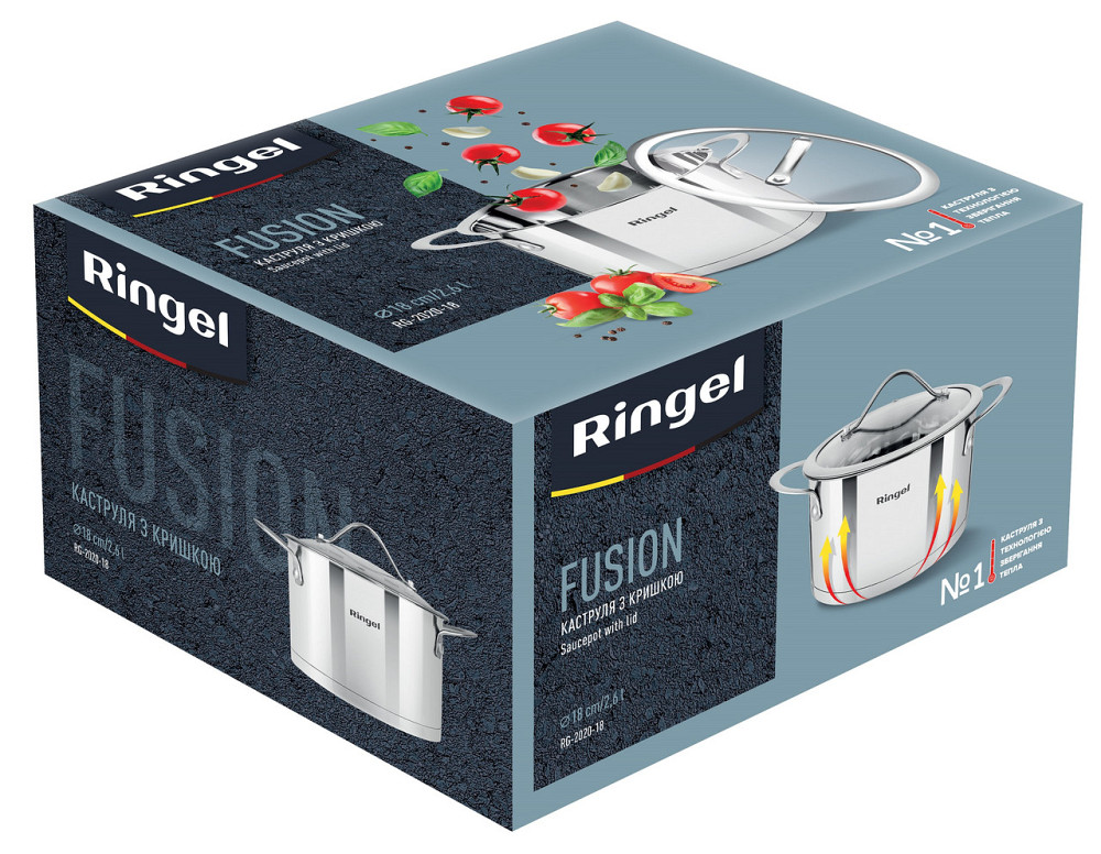 Кастрюля RINGEL Fusion 18 см 2.6л (6733717) Киев - изображение 3