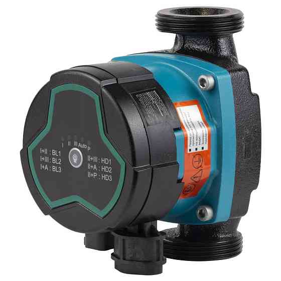 Насос циркуляційний енергоощадний 5-39 Вт Hmax 6 м Qmax 53 л/хв Ø11⁄2" 130 мм + гайки Ø1" AQUATICA GPA25-6/130 III (774052) Київ