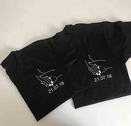 Парные футболки для влюбленных (Руки с датами вашей годовщины ) Черновцы