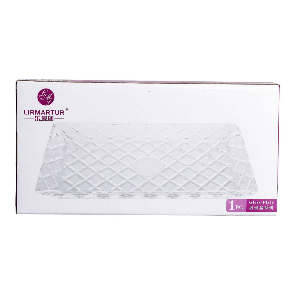 Блюдо для закусок стеклянное 29.5*13.5*2 прямоугольное HP-YH-57 Киев - изображение 4