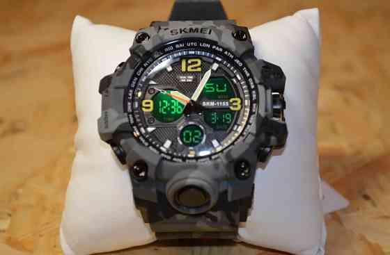 Чоловічий годинник Skmei Hamlet 1155 Сірий камуфляж Вінниця