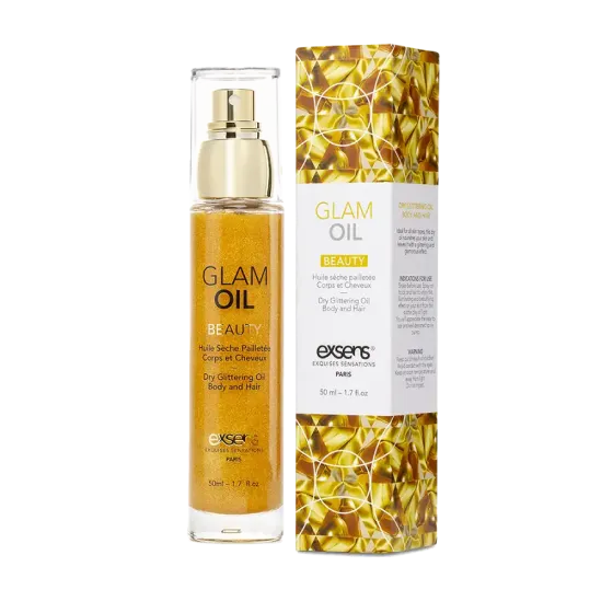 Олія для тіла з блиском EXSENS Glam Oil 50мл, з мигдальною олією, без парабенів і феноксіетанолу Львів