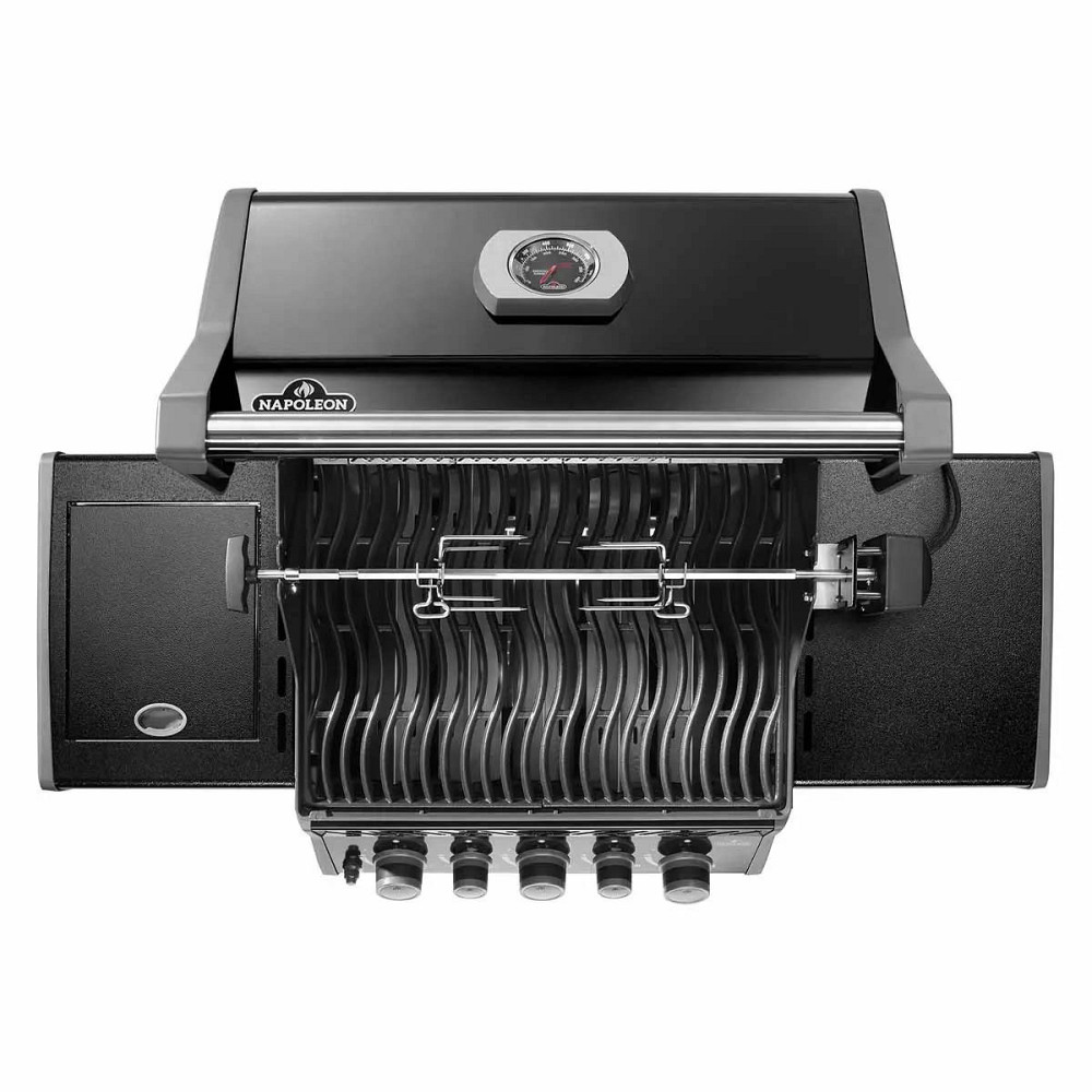 Газовый гриль Napoleon Rogue 425R с боковой горелкой Sizzle Zone и вертилём, черный RB425RSBPK-2-UA-R Код: 013123 Ровно - изображение 7