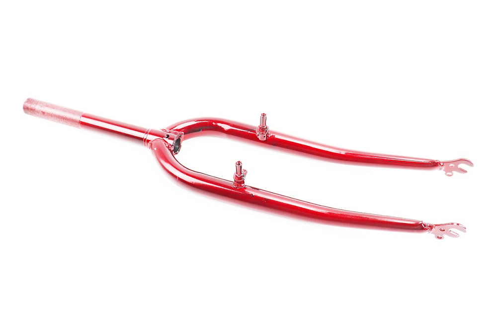 Вилка 26" з різьбою 1" (25,4мм), шток 200мм, V-brake, червона Київ - фото 1